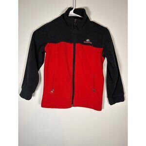 Columbia Fleece Jacket Georgia Bulldogs Boys XS Black and Red UGA SEC Football